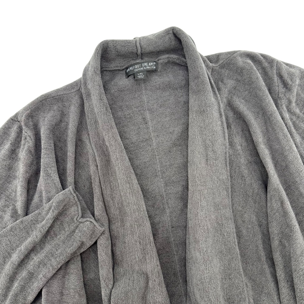 Barefoot Dreams CozyChic Lite‎ Drape Front Island Wrap cardigan Womens L / XL